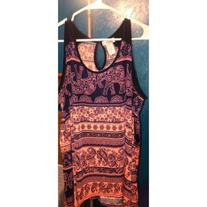 Sleeve less Navy and Pink shirt 3x (Never worn)